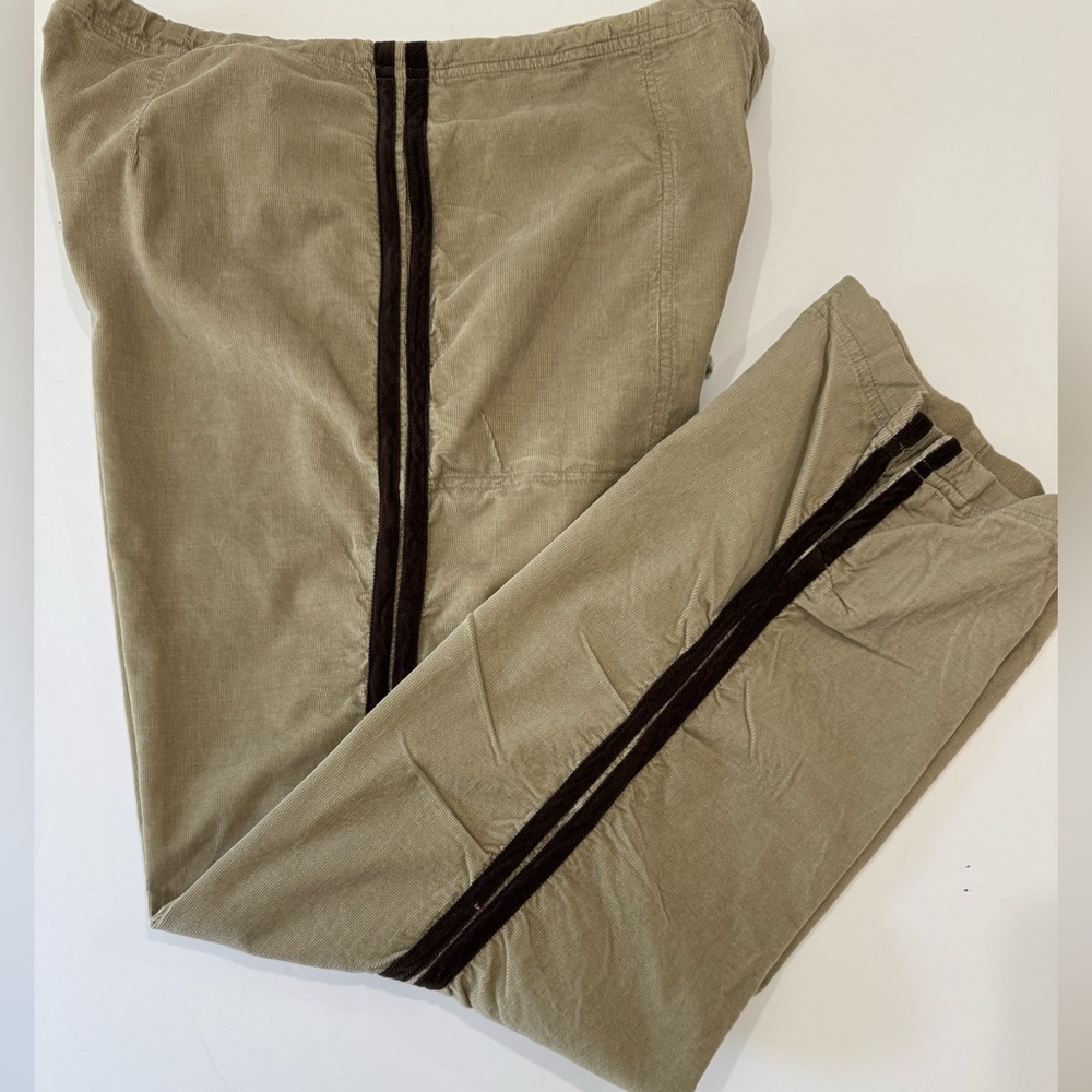 Silverbird Corduroy Track Set Tan Stripe Jacket Pants Womens M - Picture 7 of 12